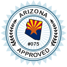AZ approved Defensive Driving Course seal