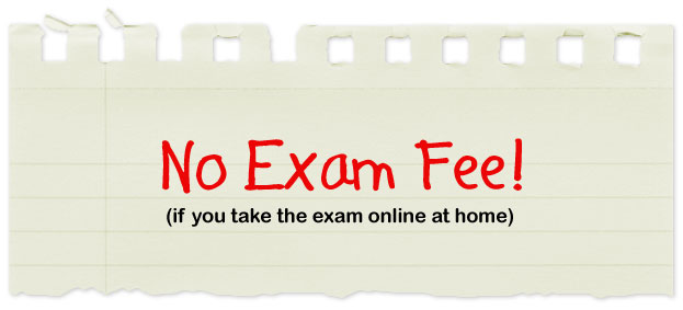 No exam fee