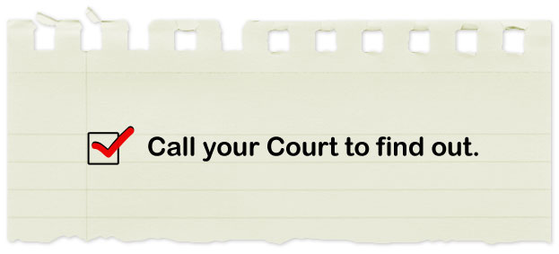 sign and send certificate to court